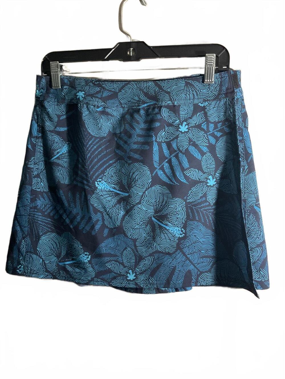 Rip Skirt Floral Print  Wrap Mini Skirt Beach Cover Up- A-Line Design Small